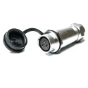 RS PRO Industrial Circular Connector 3 Contacts Cable Mount M20 Socket Female IP67 500V 10A Chrome Plated Brass 206-5155