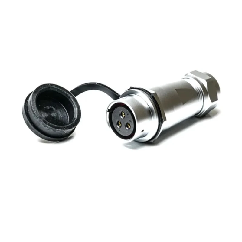 RS PRO Industrial Circular Connector 3 Contacts Cable Mount M20 Socket Female IP67 500V 10A Chrome Plated Brass 206-5155