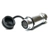 RS PRO Industrial Circular Connector 3 Contacts Cable Mount M20 Socket Female IP67 500V 10A Chrome Plated Brass 206-5155