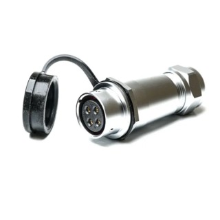 RS PRO Industrial Circular Connector M20 Cable Mount, 4 Contacts, Socket Female, IP67 Rated 500V 25A 206-5156
