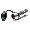 RS PRO Industrial Circular Connector, 9 Contacts, Cable Mount, M20 Size, Male Socket, Chrome Plated Brass, Gold 206-5149