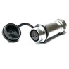 RS PRO Industrial Circular Connector 3 Contacts Cable Mount Socket Female IP67 500V 25A 206-5154