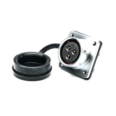 RS PRO Circular Connector, 3 Contacts, Flange Mount, M20 Size, Socket Female, IP67 Rated, 25A, 500V, Chrome Plated 206-5197
