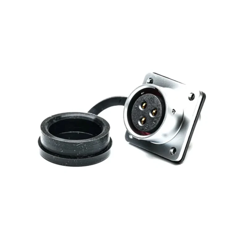 RS PRO Circular Connector, 3 Contacts, Flange Mount, M20 Size, Socket Female, IP67 Rated, 25A, 500V, Chrome Plated 206-5197