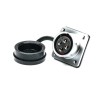 RS PRO Industrial Circular Connector 4 Contacts Flange M20 Socket Female IP67 500V 25A Chrome Plated Brass 206-5199