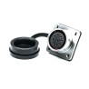 RS PRO Circular Connector, 9 Contacts, Flange Mount, M20 Size, Socket Female, IP67, 400V, 5A, Chrome Plated Brass 206-5204
