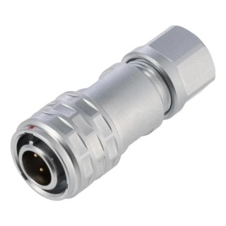 RS PRO Industrial Circular Connector 4 Contacts M8 Cable Plug Male IP67 30V 3A Chrome Plated Brass Housing 206-5207