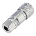 RS PRO Industrial Circular Connector 4 Contacts M8 Cable Plug Male IP67 30V 3A Chrome Plated Brass Housing 206-5207