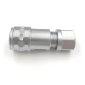 RS PRO Circular Connector Cable M8 Plug Male 3 Contacts Push Pull IP67 125V 5A Chrome Plated Brass 206-5206