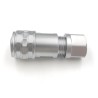 RS PRO Circular Connector Cable M8 Plug Male 3 Contacts Push Pull IP67 125V 5A Chrome Plated Brass 206-5206