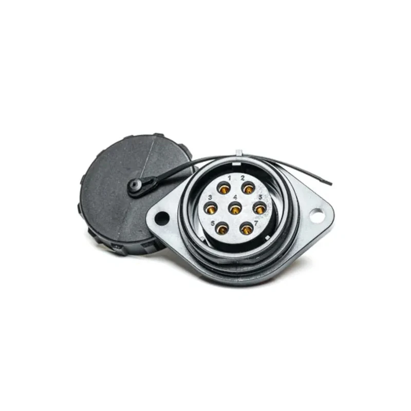 RS PRO Circular Connector 7 Contacts Flange Socket Female Nylon Polycarbonate IP68 500V 25A 206-5255