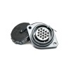 RS PRO Circular Connector, 16 Contacts, Flange Mount, Female Socket, IP68, 500V, 10A, Nylon Polycarbonate Housing IP68