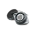 RS PRO Circular Connector, 12 Contacts, Flange Mount, Socket Female, IP68 Rated, 500V, 10A, Threaded Coupling IP68