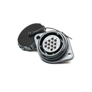 RS PRO Circular Connector, 12 Contacts, Flange Mount, Socket Female, IP68 Rated, 500V, 10A, Threaded Coupling IP68