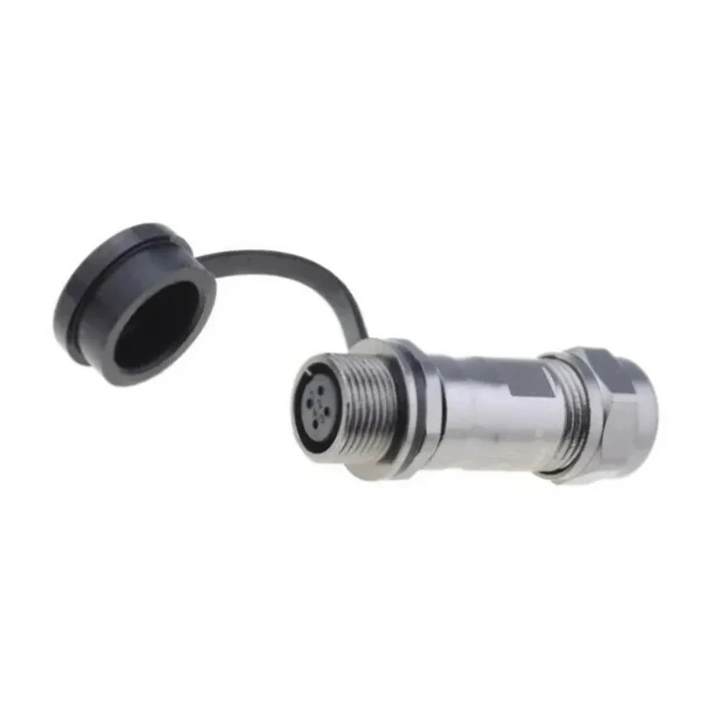RS PRO Circular Connector 4 Contacts Cable Socket Female Zinc Alloy Housing Gold Plated Brass Contacts IP67 200V 206-5286