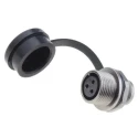 RS PRO Industrial Circular Connector, 3 Contacts, Front Mount Female Socket, Zinc Alloy Housing, IP67, 250V, 13A 206-5301