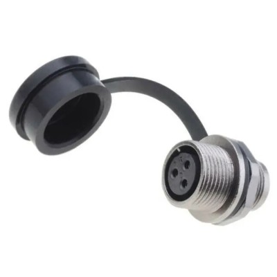 RS PRO Industrial Circular Connector, 3 Contacts, Front Mount Female Socket, Zinc Alloy Housing, IP67, 250V, 13A 206-5301