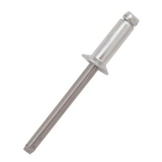 RS PRO Aluminium Countersunk Head Blind Rivet 2.4 mm Diameter, 10 mm Length, Steel Mandrel, Model 206-5382