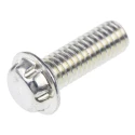 System Zero Zinc Plated Steel Flange Button Tamper Proof Security Screw M4 x 12 mm SZM0412-Z