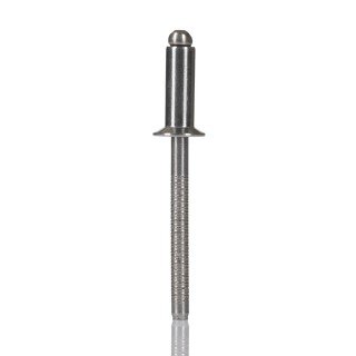 RS PRO Stainless Steel Blind Rivet, 4.8 mm Diameter, 14 mm Length, Countersunk Head, DIN 7337 206-5468