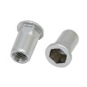RS PRO Plain Threaded Insert Diameter 7 mm, Hexagon Body, Steel Zinc Plated 206-5511