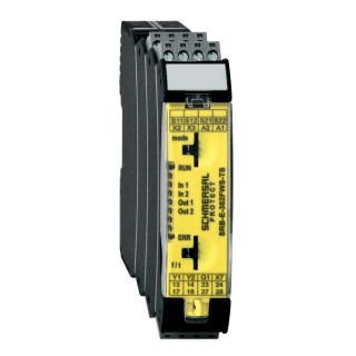 Schmersal 24V dc Safety Relay, 2 Safety Contacts, 2 Auxiliary Contacts, Automatic Reset, DIN Rail Mount SRB-E-302FWS-TS