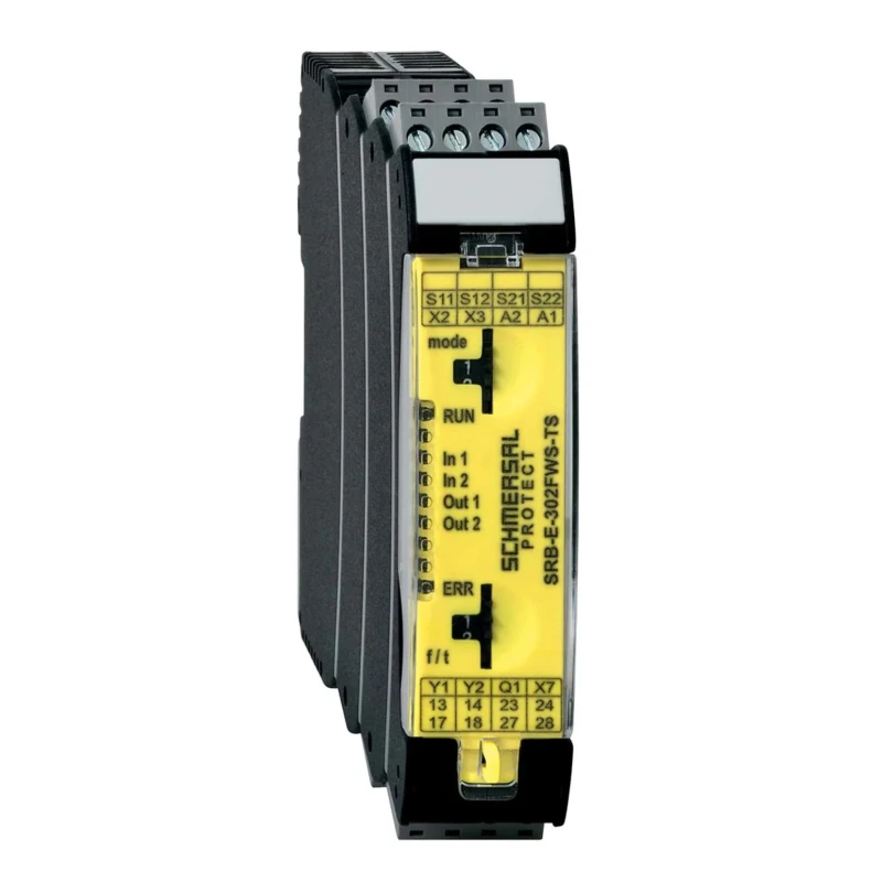 Schmersal 24V dc Safety Relay, 2 Safety Contacts, 2 Auxiliary Contacts, Automatic Reset, DIN Rail Mount SRB-E-302FWS-TS