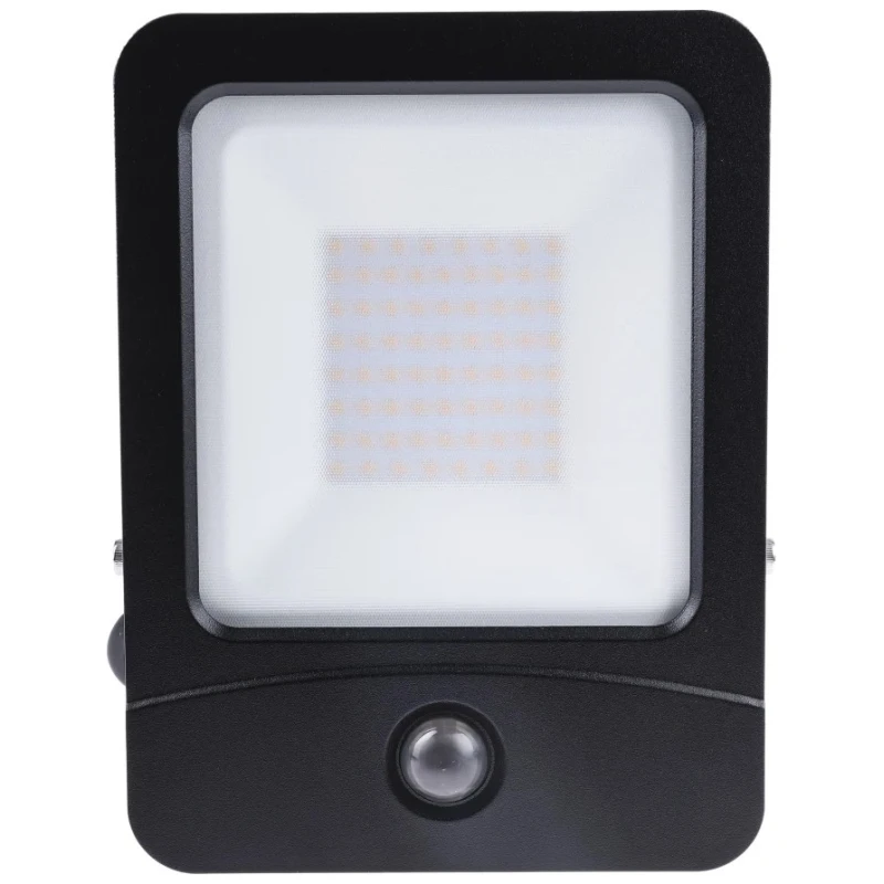 PowerLED Floodlight 50 W, 3000 K White, 5000 lm, IP65, PIR Included, Remote Control Flex-PIR-50-3K