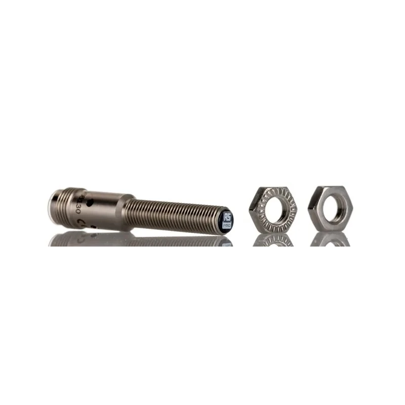 RS Pro Threaded Barrel Inductive Proximity Sensor M8 x 1 PNP 30V 200mA 2mm Detection 206-6130