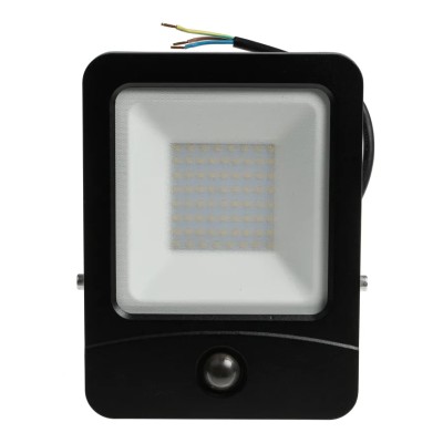 PowerLED Floodlight 50 W, 5000 lm White, 3000K Color Temperature, IP65, PIR Sensor, Remote Control Flex-PIR-50-5K
