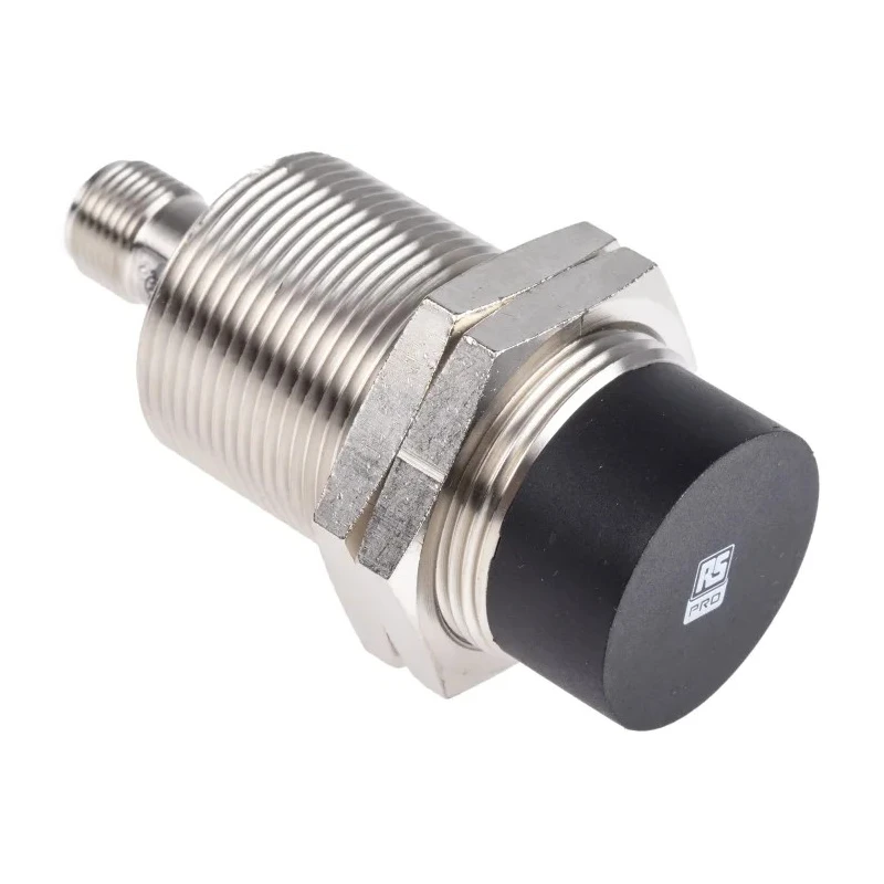 RS PRO Threaded Barrel Inductive Proximity Sensor M30 x 1.5 PNP 30V DC 200mA 38 mm Detection 206-6166