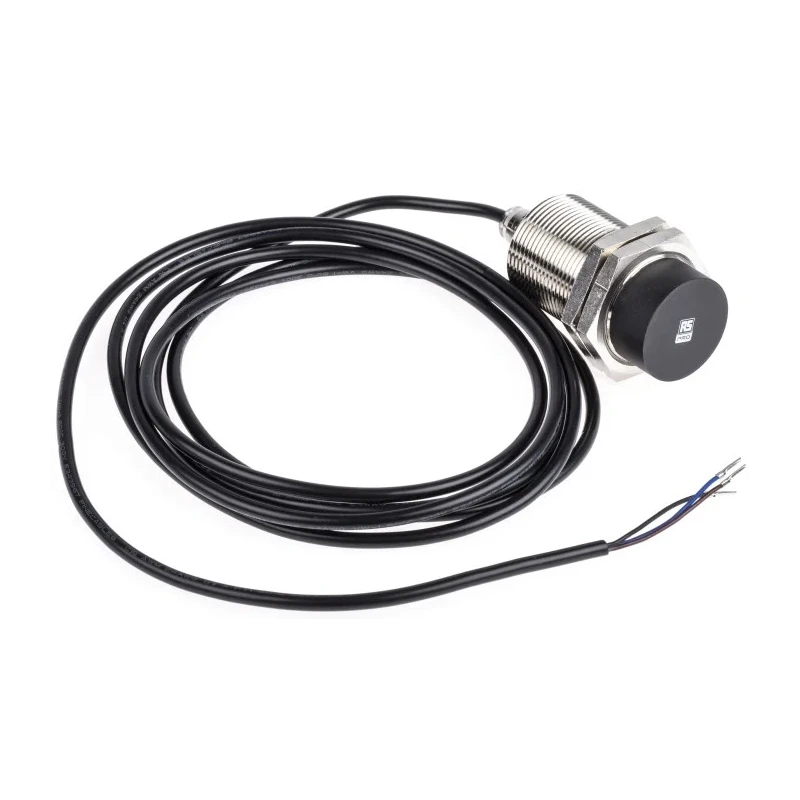 RS PRO Threaded Barrel Inductive Proximity Sensor M30 x 1.5 PNP Output 30 V DC 200mA 38mm Detection 206-6167