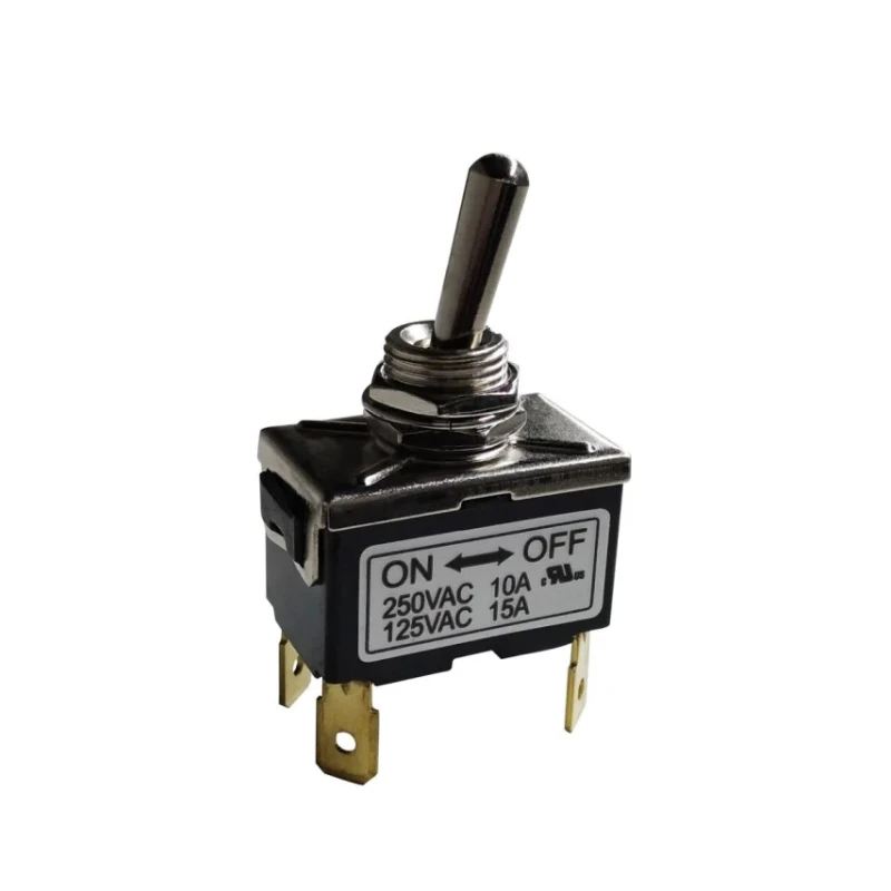 RS PRO Toggle Switch Panel Mount On-Off 1 CO Contact Tab Terminal 250 V ac 10A 206-6993