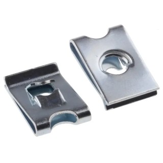 RS PRO Captive Nut Steel Zinc Plated No.8 Thread 11.1 x 16.6 mm Compatible Panel Thickness 0.5-1.6 mm 525-149