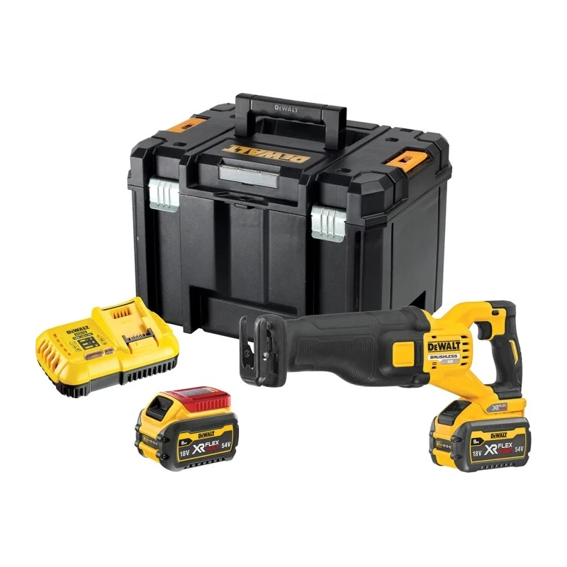 DeWALT XR FLEXVOLT Brushless 54V 9Ah Reciprocating Saw 1.82 kW DCS389X2-GB