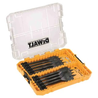 DeWALT 9-Piece High Speed Steel Wood Drill Bit Set with 12 mm to 32 mm Size Range DT70751-QZ