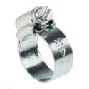 HI-GRIP Steel Slotted Hex Worm Drive Hose Clip 17mm Min ID 25mm Max ID Zinc Plated HGZ25BP