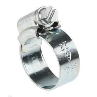 HI-GRIP Steel Slotted Hex Worm Drive Hose Clip 17mm Min ID 25mm Max ID Zinc Plated HGZ25BP