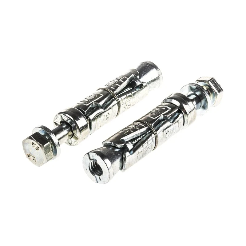 RawlPlug Carbon Steel Masonry Anchor Shield Loose Bolt M6 x 55 mm Zinc Plated R-RBL-M06/10W