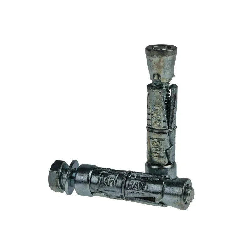 RawlPlug Carbon Steel Expanding Mechanical Shield Masonry Anchor M8 x 65 mm Zinc Plated R-RBL-M08/10W