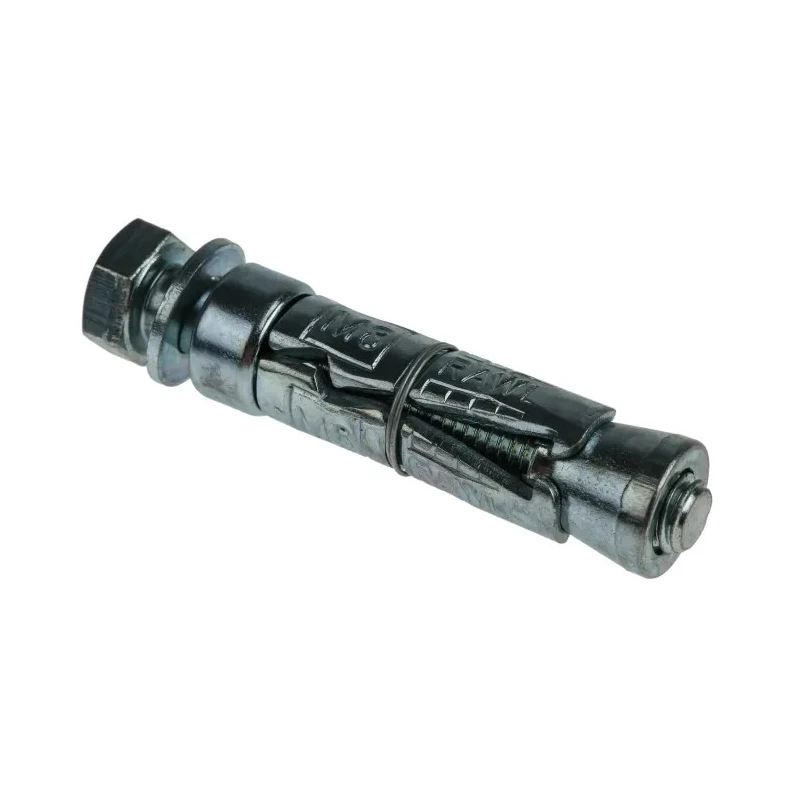 RawlPlug Carbon Steel Expanding Mechanical Shield Masonry Anchor M8 x 65 mm Zinc Plated R-RBL-M08/10W