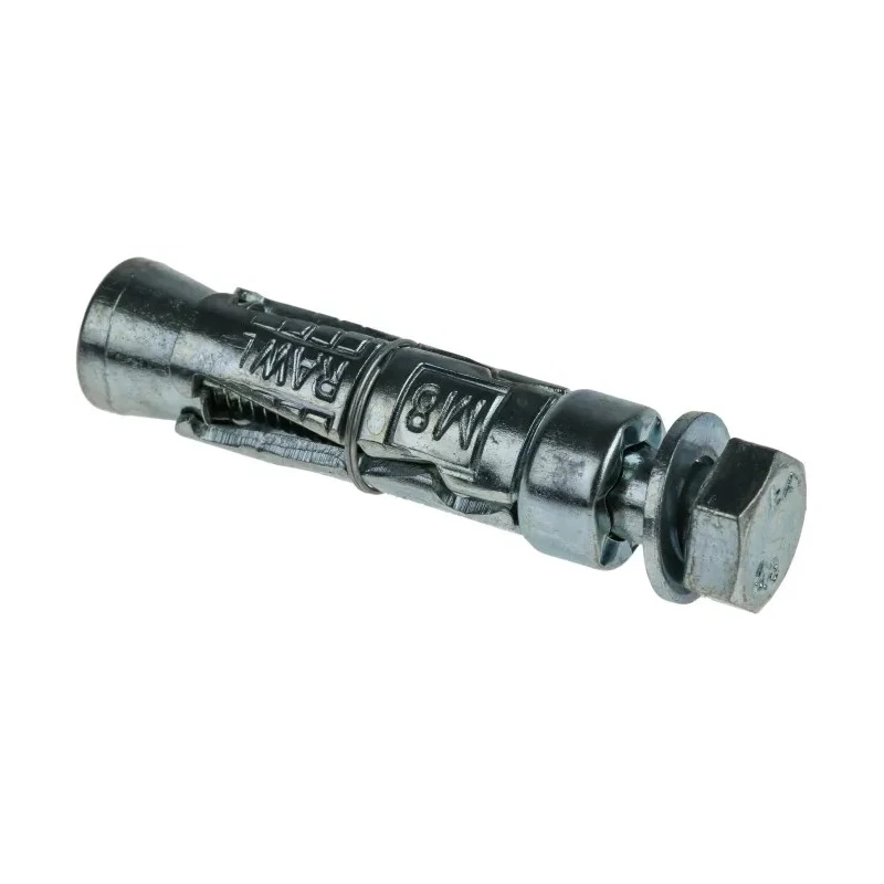 RawlPlug Carbon Steel Expanding Mechanical Shield Masonry Anchor M8 x 65 mm Zinc Plated R-RBL-M08/10W