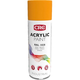 CRC Spray Paint 400 ml Yellow Gloss Acrylic Paint RAL 1028 Model 33269