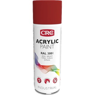 CRC 400 ml Red Gloss Spray Paint Acrylic Nitro-Combi Base RAL 3001 1.5m² Coverage 33270