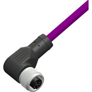 RS PRO Female 5 way Right Angle to Female Free End Sensor Actuator Cable 10m 60V PVC Jacket 206-7620