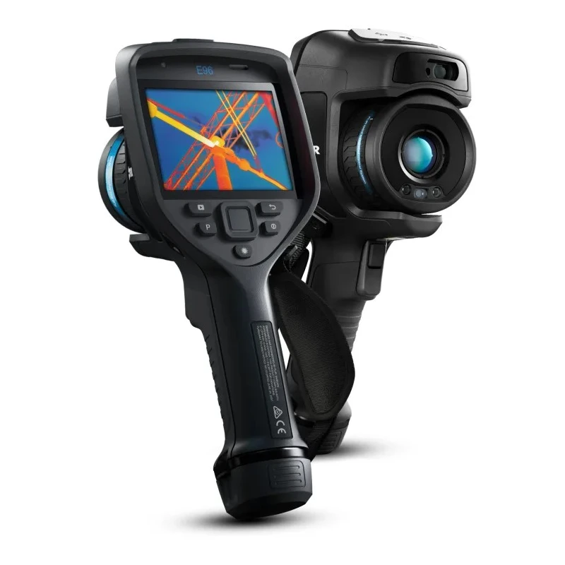 FLIR Thermal Imaging Camera 1500 °C Max Temp Measurement Lithium-Ion Battery 640 x 480 Pixel Detector FLIR E96 24°