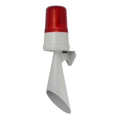 e2s H110T Series Red Horn-Beacon Combination, IP65, 230V AC, LED, 100dB Sound Level, Surface Mount 