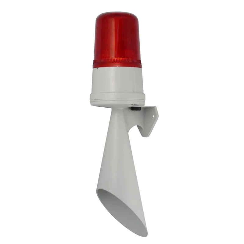 e2s H110T Series Red Horn-Beacon Combination, IP65, 230V AC, LED, 100dB Sound Level, Surface Mount 