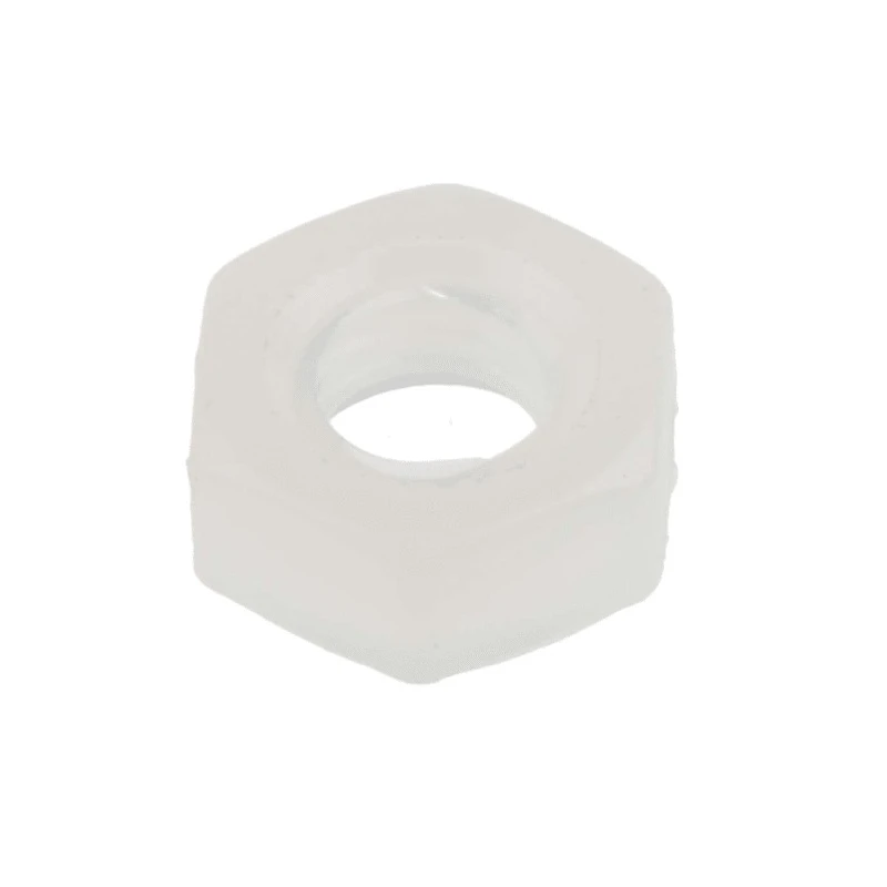 RS PRO Plain Nylon Hex Nut, Metric Thread, M4 Size, Nylon Material, Plain Finish, Made in Germany 525-717