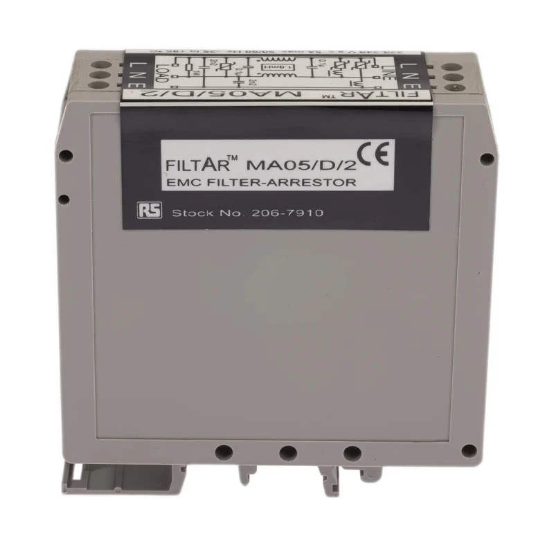 RS PRO Surge Suppressor Unit with 253V Maximum Voltage, 6.5 kA Maximum Surge Current, EMC Filter, DIN Rail Mount 206-7910